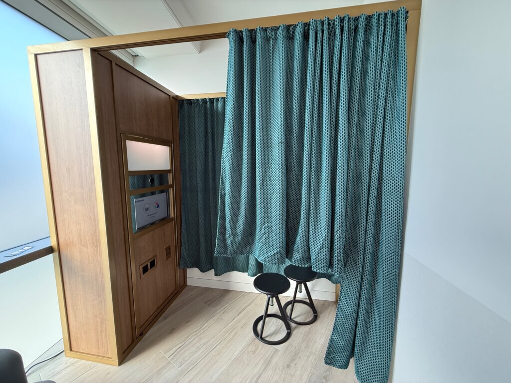 Phone booth in the lounge