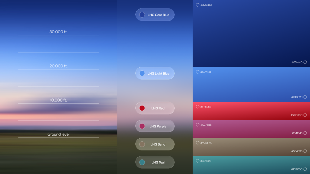 Lufthansa Group color palette.