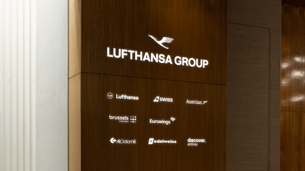 Lufthansa Group with all participating airlines logos beneath it.