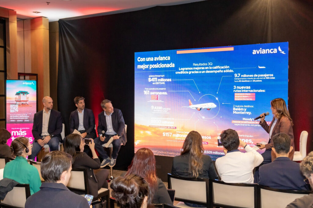 Avianca shares its traffic and earnings stats for the first nine months of the year