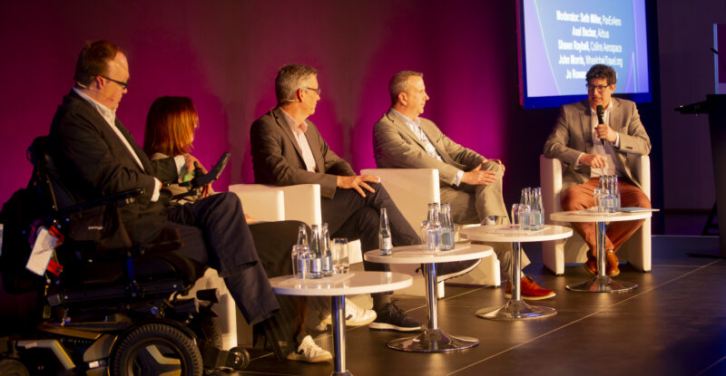 A panel discussion at Passenger Experience Conference.