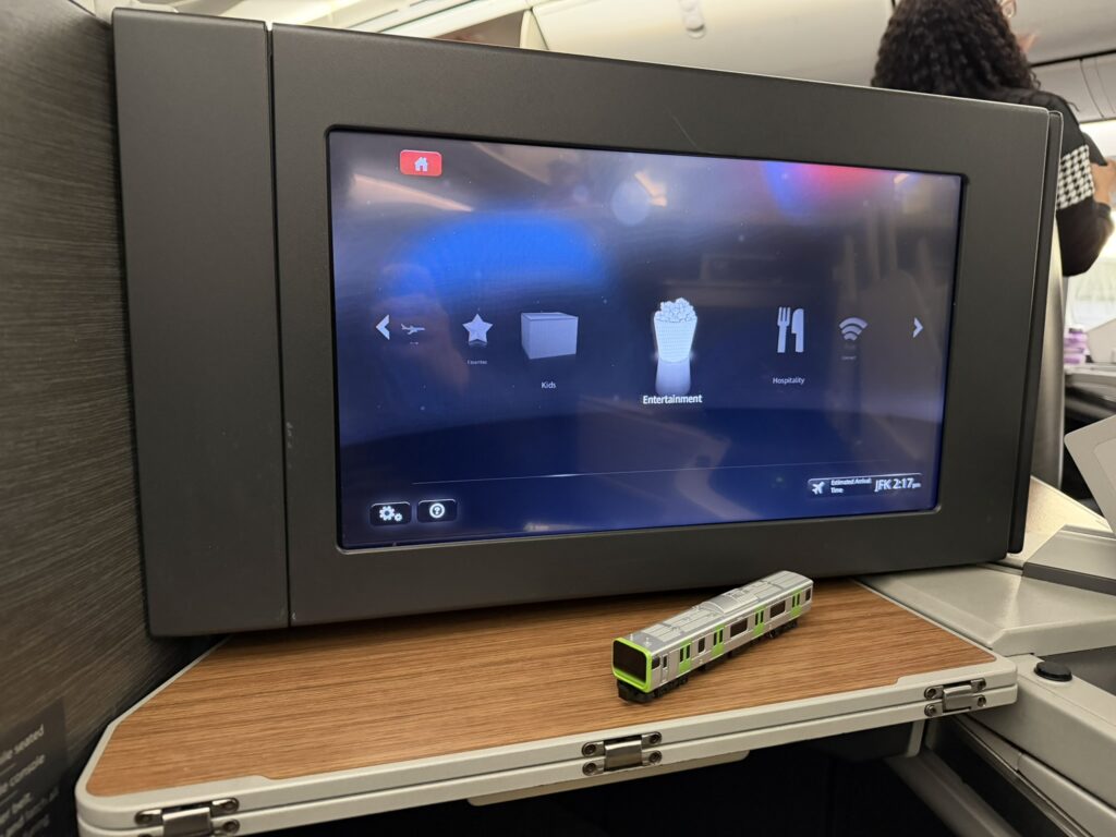 Simple icons for passengers to navigate the IFE on American Airlines.