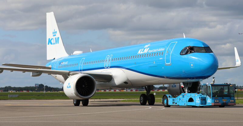 KLM A321neo fitted with Viasat Amara Ka-band IFC