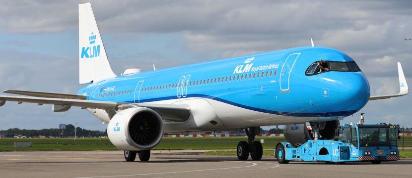 KLM A321neo fitted with Viasat Amara Ka-band IFC