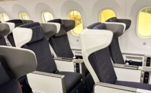 Winged privacy in Premium Economy on board a refitted British Airways 787-9