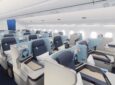 Rendering of the new 1-2-1 configured business class cabin for Edelweiss A350 twinjets