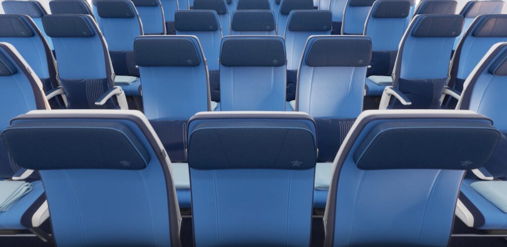 Economy class appears to be configured 9-abreast, based on the renderings