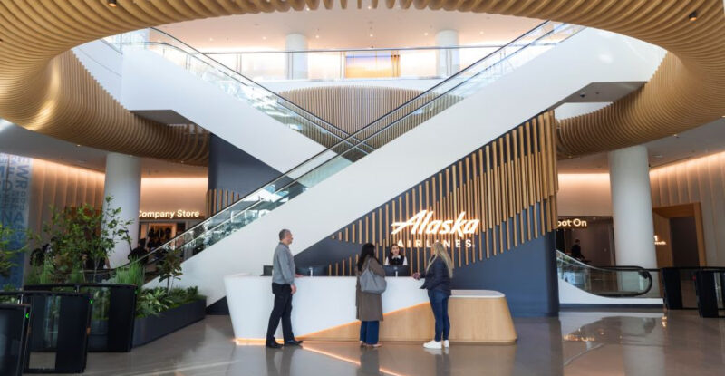 660,000-square-foot, state-of-the-art Alaska Airlines training facility.