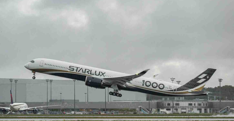 STARLUX first A350-1000 taking off.