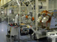 Airbus technicians build OneWeb LEO satellites for Eutelsat