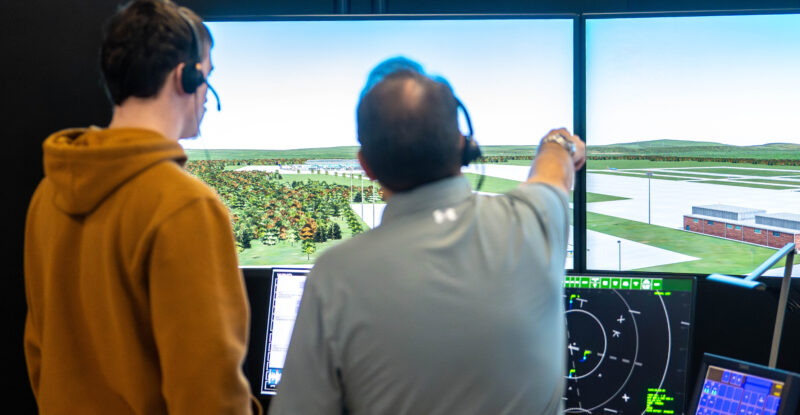 Air traffic control lab at ASU.