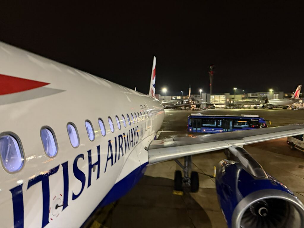 BA aircraft at the gate. 