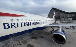 BA aircraft at the gate.