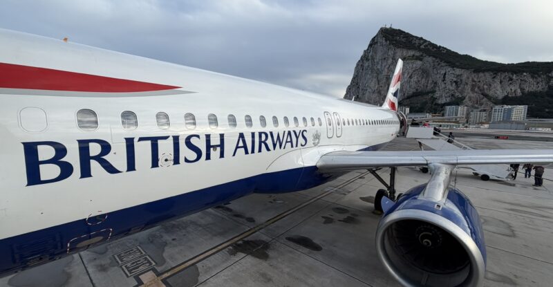 BA aircraft at the gate.