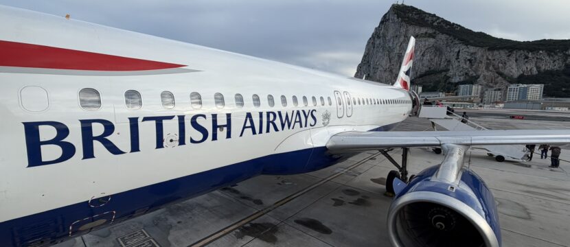 BA aircraft at the gate.