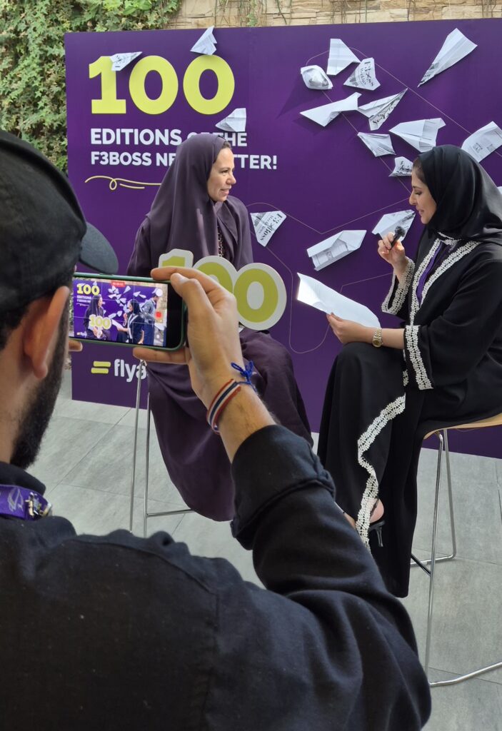 Today, Hazar joined flyadeal staffers in celebrating the 100th edition of the carrier's internal newsletter. 