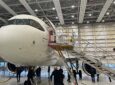 Airbus A321LR in the hangar