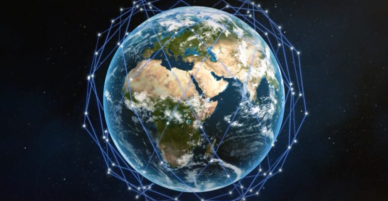 Rendering of Telesat Lightspeed network
