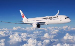 JAL Boeing 787-9 in flight