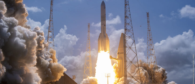 Ariane 64 rocket launches Amazon LEO satellites from French Guiana