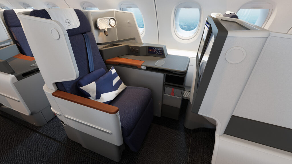 Lufthansa A380 Business cabin seat, based on Thompson VantageXL