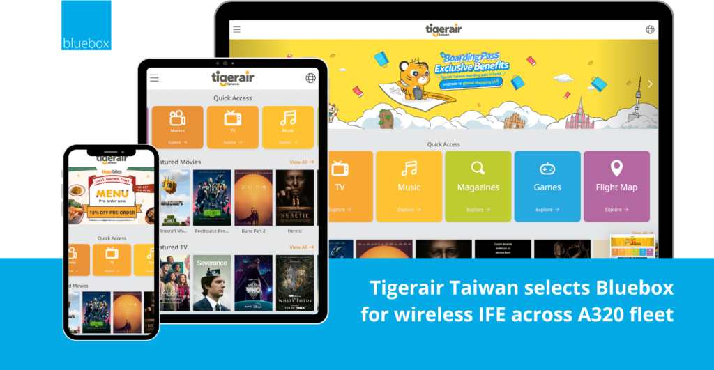 Tigerair Taiwan landing pages displayed on various devices.