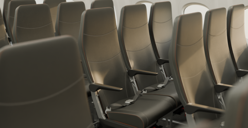 easyJet cabin with Mirus Kestrel seats.