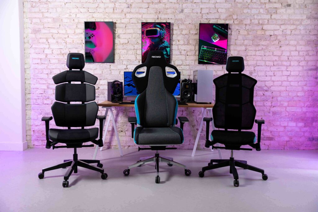 RECARO gaming seats in an office setting.