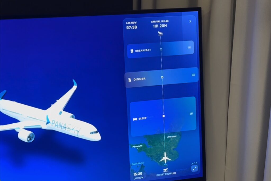 Change your dinnertime on the screen