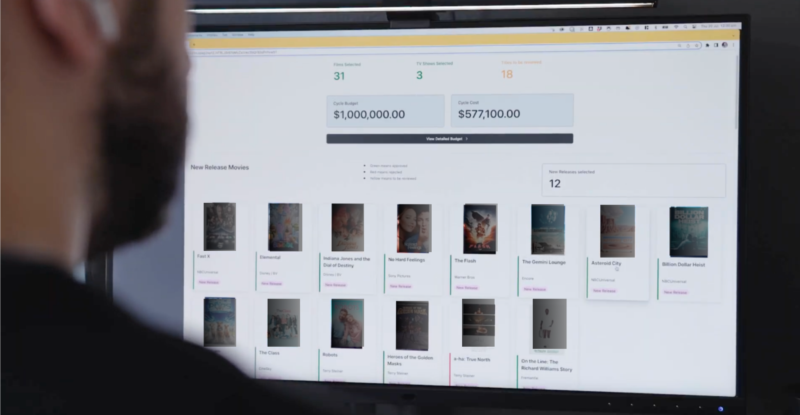 Demand intelligence is displayed on the Stellar IFE Portal on a screen