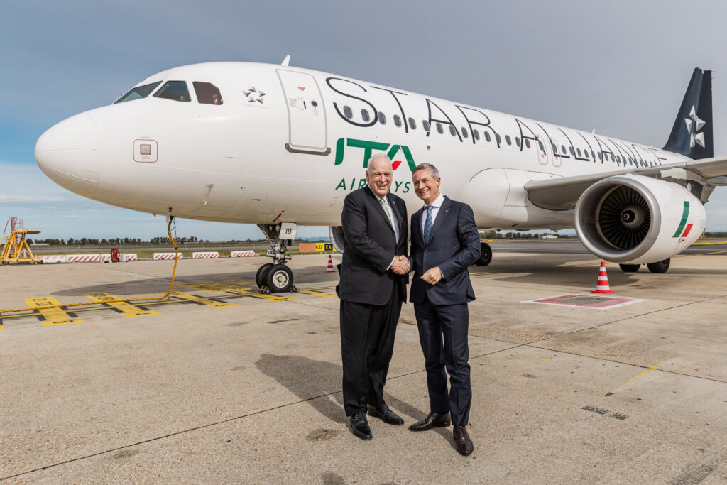 Order of appearance in the picture (L-R): Theo Panagiotoulias, CEO Star Alliance; Joerg Eberhart, CEO and General Manager of ITA Airways