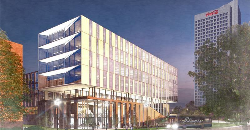 Proposed rendering of new Georgia Tech Aerospace Engineering Building, subject to change. Delta has committed $5 million to the project.