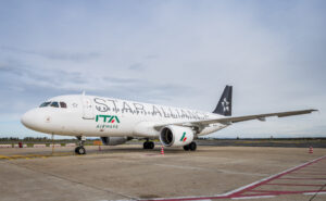 ITA Airways aircraft with Star Alliance on its livery.