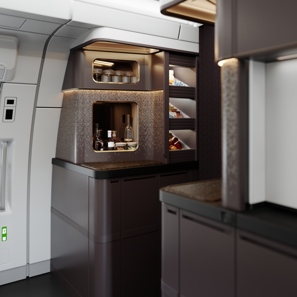 OMNIA is the dual-aspect bar area.