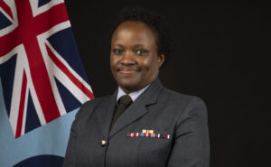 Image shows Wing Commander Joan Ochuodho in the photography studio at RAF Wittering on January 5th 2026.