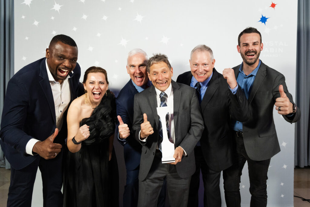 Delta Air Lines, Delta’s Connected Onboard Platform winners, during the Crystal Cabin Award 2026 ceremony.