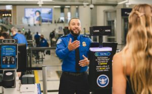 TSA PreCheck® Touchless ID in an airport.