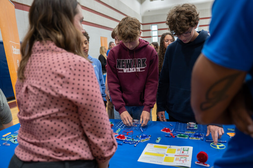 Students learn skills at a HIVE event