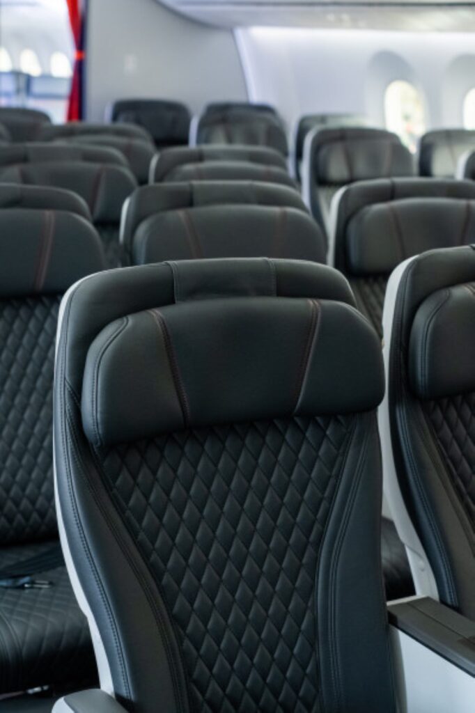 Jetstar RECARO seats up close.