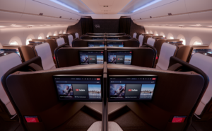 A350-1000 Delta One Suite – D1 cabin facing forward.
