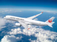 JAL Airbus A350 aircraft in flight.