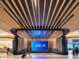 Large art installation showcasing JFK T8