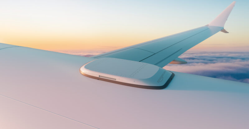 Amazon Leo Aviation Antenna on a 737-9 MAX