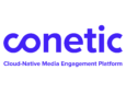 Conetic blue logo on a white background.