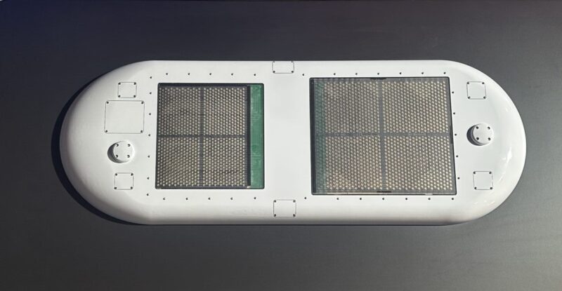 Panasonic LEO-only Ku-band ESA made by Intellian as showcased at AIX 2026