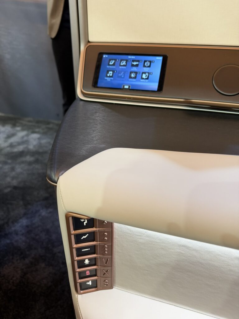 RECARO R7 Horizon AI-powered seat control system demonstrator at AIX