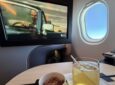 Watching the IFE screen from the seat