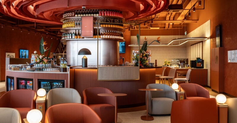 A wide variety of seating in the lounge