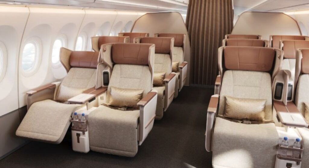 Rendering of Jiatai JT220B electrical business class seats