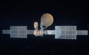 Rendering of ViaSat-3 F2 in space. Image: Viasat